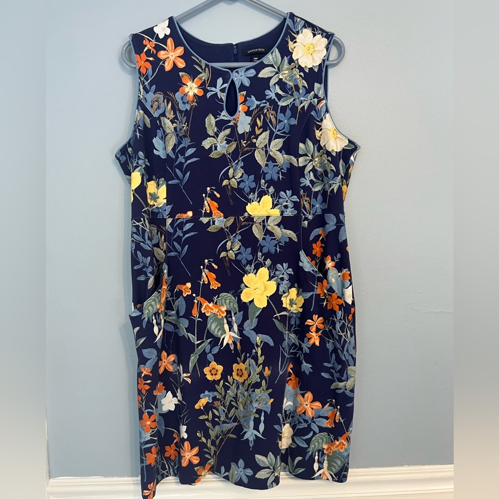Floral Lands’ End Dress with Pockets